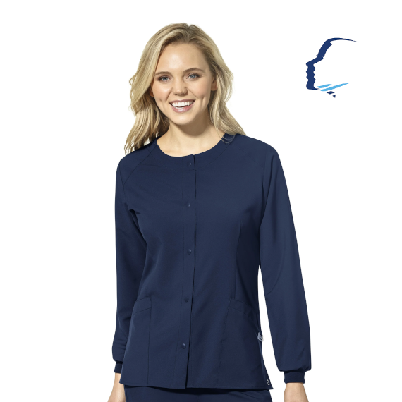 WonderWink W123 (8155) - Women's Crew Neck Warm Up Jacket (CCOFS)