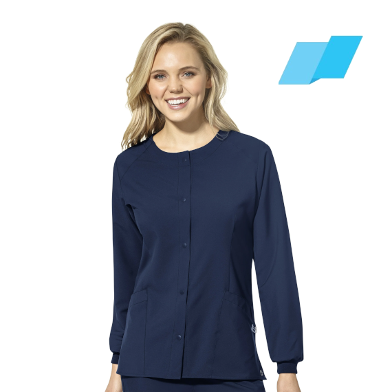 WonderWink W123 (8155) - Women's Crew Neck Warm Up Jacket (Flagship)