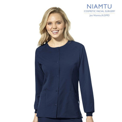 WonderWink W123 (8155) - Women's Crew Neck Warm Up Jacket (NIAMTU)