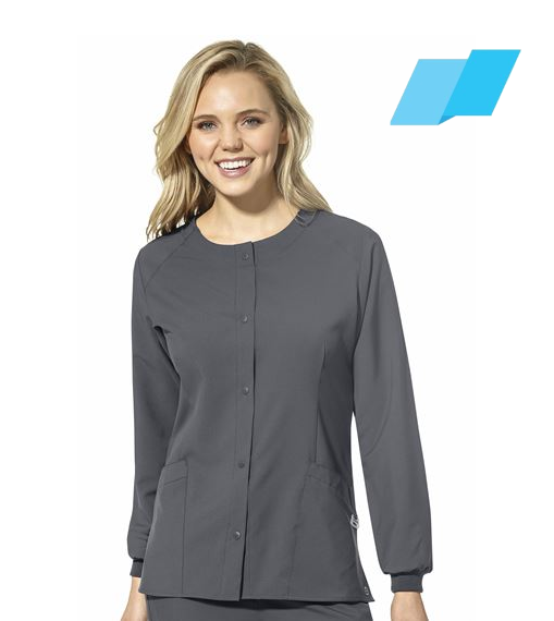 WonderWink W123 (8155) - Women's Crew Neck Warm Up Jacket (Flagship)