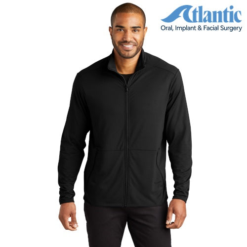 Port Authority (K595) Men's Accord Stretch Fleece Full-Zip (Atlantic)