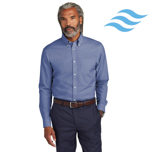 Brooks Brothers (BB18000) Wrinkle-Free Stretch Pinpoint Shirt (Envision)