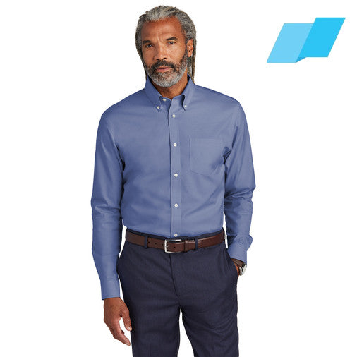 Brooks Brothers (BB18000) Wrinkle-Free Stretch Pinpoint Shirt (Flagship)