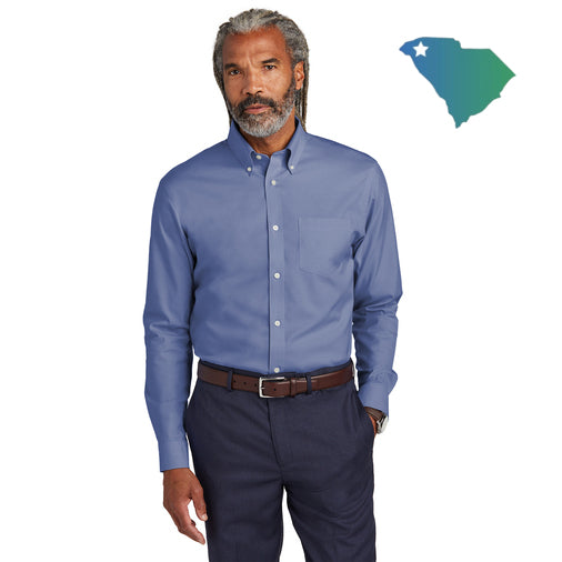 Brooks Brothers (BB18000) Wrinkle-Free Stretch Pinpoint Shirt (UOMS)