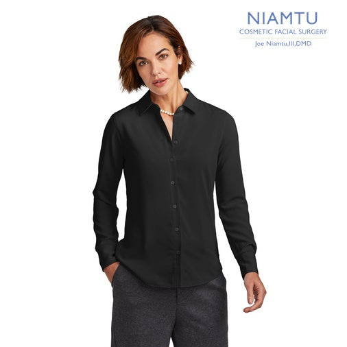 Brooks Brothers (BB18007) Women’s Full-Button Satin Blouse (NIAMTU)