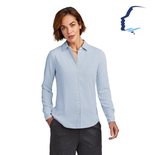 Brooks Brothers (BB18007) Women’s Full-Button Satin Blouse (CCOFS)