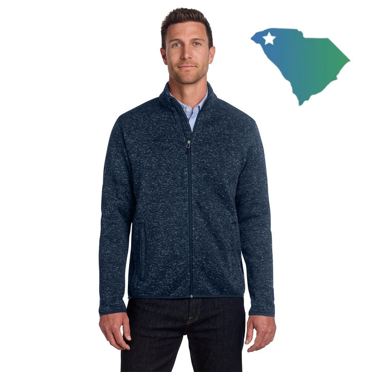 Port Authority (F232) Men's Sweater Fleece Jacket (UOMS)