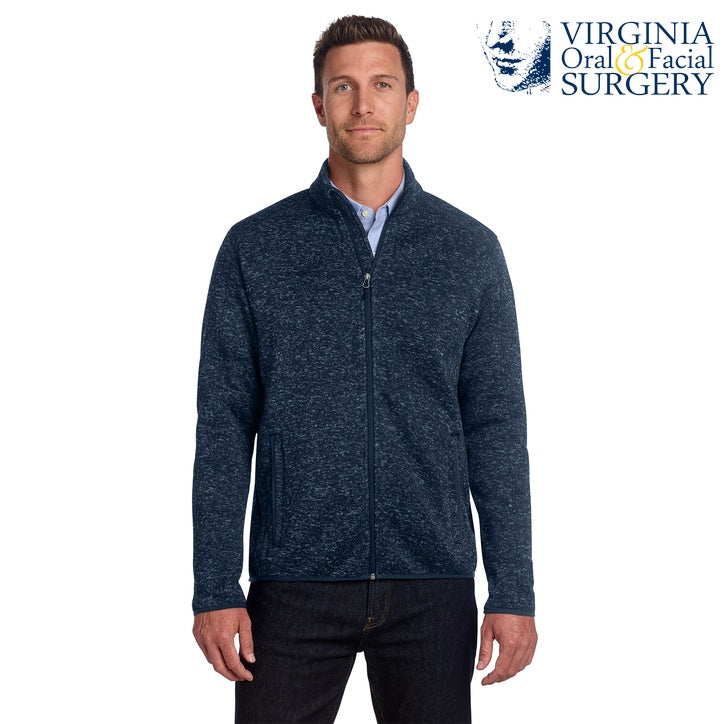 Port Authority (F232) Men's Sweater Fleece Jacket (VOFS)