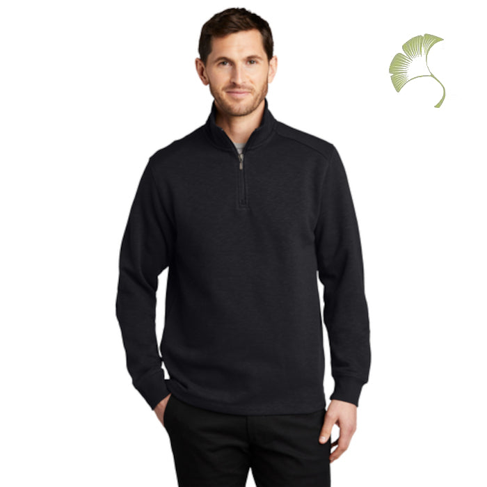 Port Authority (F295) Men's Slub Fleece 1/4-Zip Pullover (AOFS)