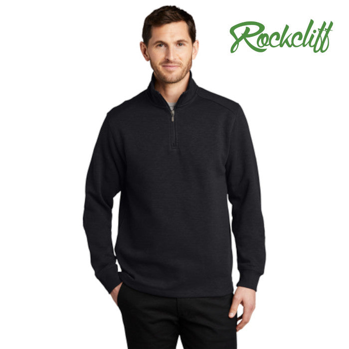Port Authority (F295) Men's Slub Fleece 1/4-Zip Pullover (Rockcliff)