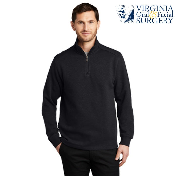 Port Authority (F295) Men's Slub Fleece 1/4-Zip Pullover (VOFS)
