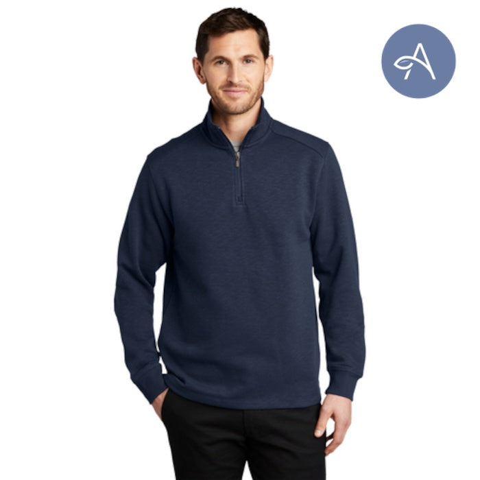 Port Authority (F295) Men's Slub Fleece 1/4-Zip Pullover (AGNIHOTRI)