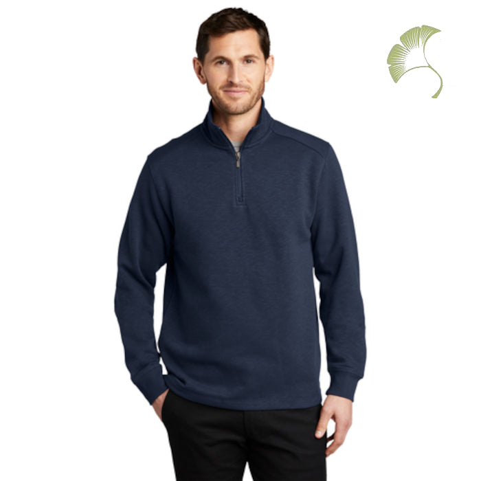Port Authority (F295) Men's Slub Fleece 1/4-Zip Pullover (AOFS)
