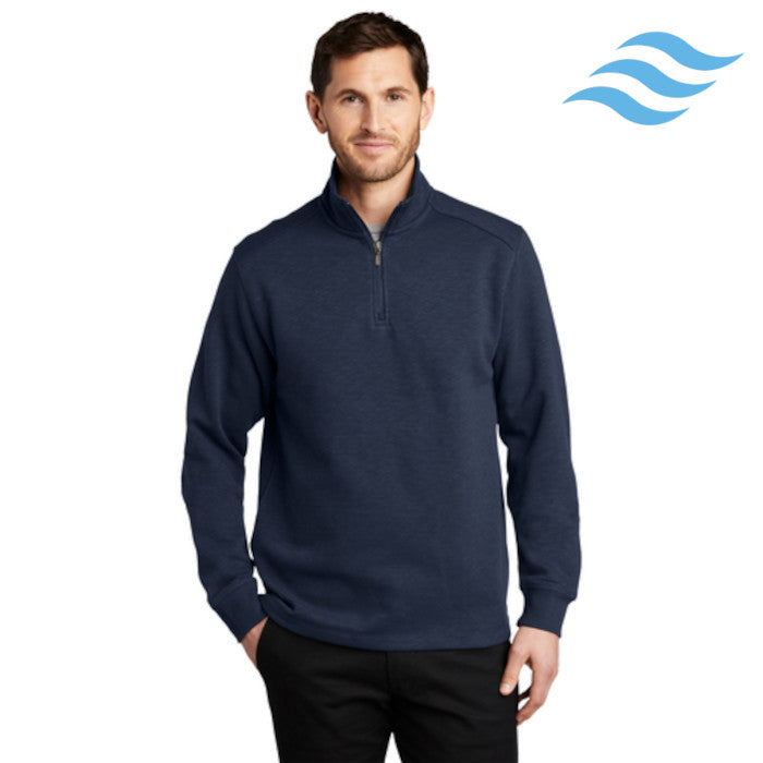Port Authority (F295) Men's Slub Fleece 1/4-Zip Pullover (Envision)