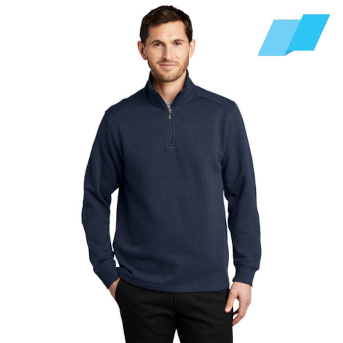 Port Authority (F295) Men's Slub Fleece 1/4-Zip Pullover (Flagship)