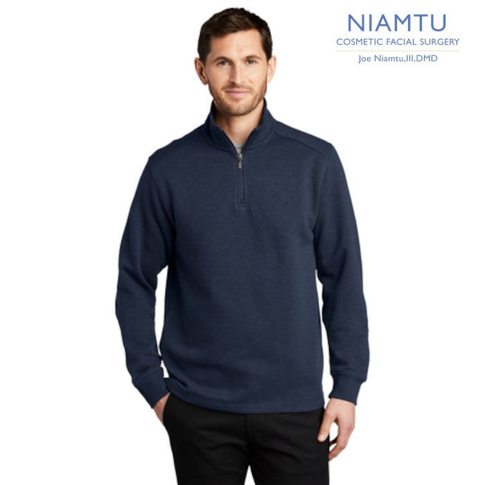 Port Authority (F295) Men's Slub Fleece 1/4-Zip Pullover (NIAMTU)