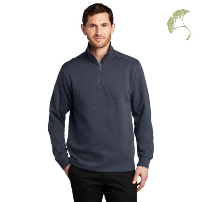 Port Authority (F295) Men's Slub Fleece 1/4-Zip Pullover (AOFS)