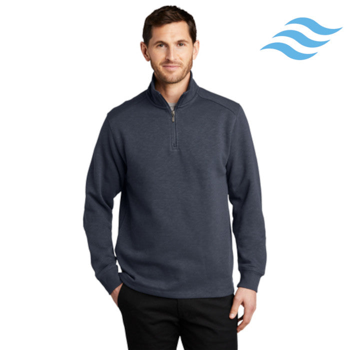 Port Authority (F295) Men's Slub Fleece 1/4-Zip Pullover (Envision)