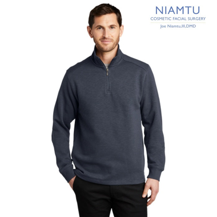 Port Authority (F295) Men's Slub Fleece 1/4-Zip Pullover (NIAMTU)