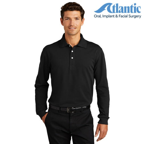 Port Authority (K455LS) Rapid Dry Long Sleeve Polo (Atlantic)