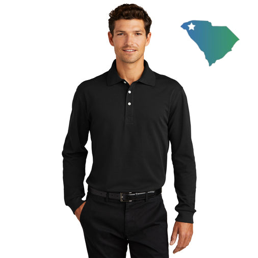 Port Authority (K455LS) Rapid Dry Long Sleeve Polo (UOMS)