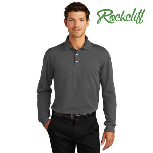 Port Authority (K455LS) Rapid Dry Long Sleeve Polo (Rockcliff)