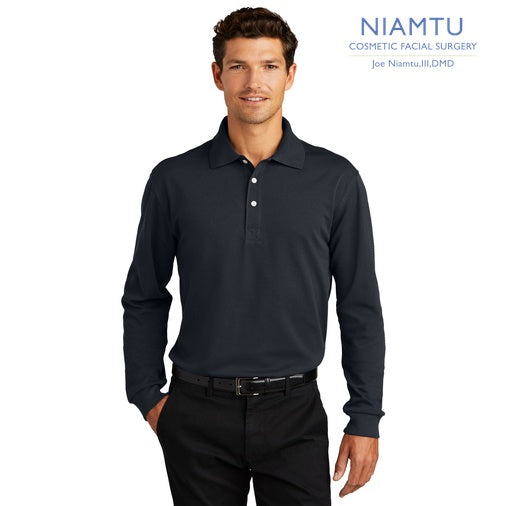 Port Authority (K455LS) Rapid Dry Long Sleeve Polo (NIAMTU)