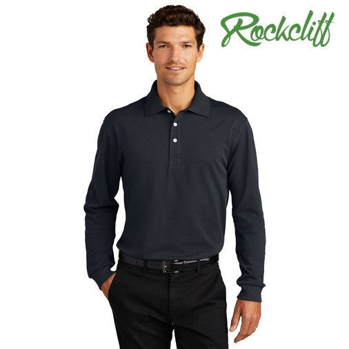 Port Authority (K455LS) Rapid Dry Long Sleeve Polo (Rockcliff)