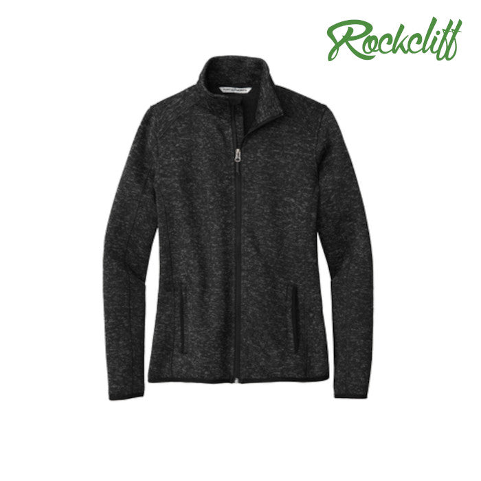 Port Authority (L232) Women's Sweater Fleece Jacket (Rockcliff)