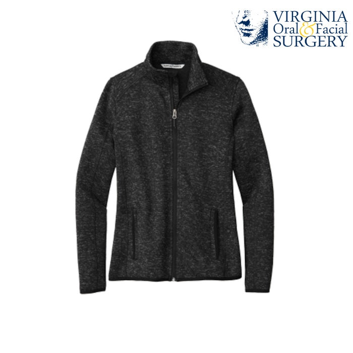Port Authority (L232) Women's Sweater Fleece Jacket (VOFS)