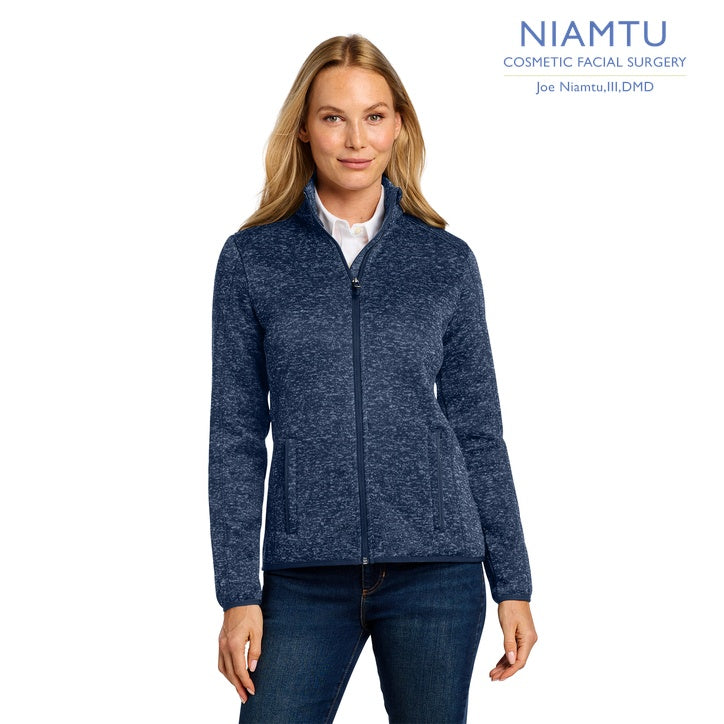 Port Authority (L232) Women's Sweater Fleece Jacket (NIAMTU)