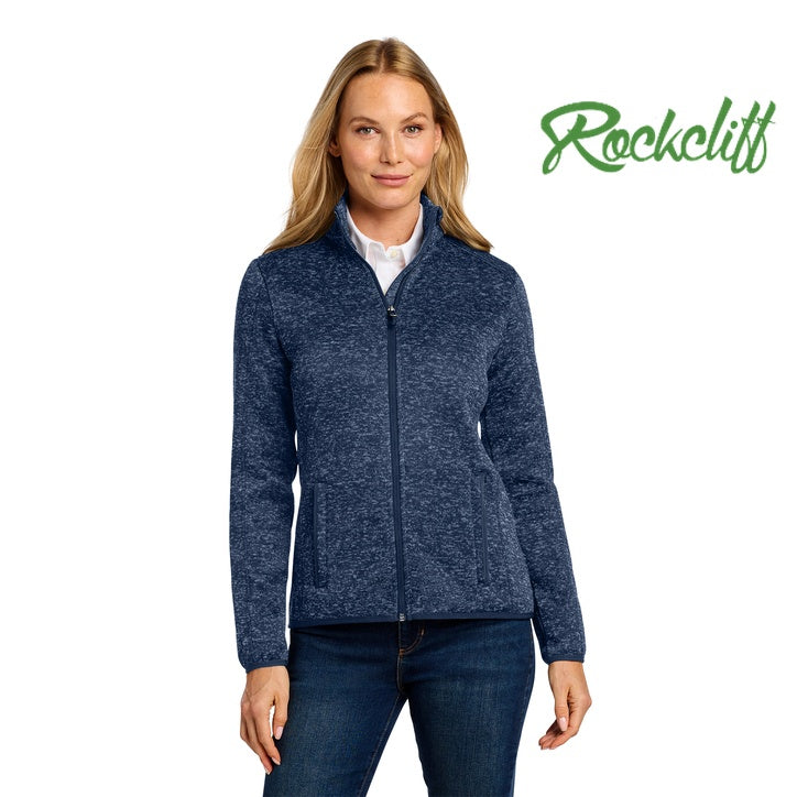 Port Authority (L232) Women's Sweater Fleece Jacket (Rockcliff)