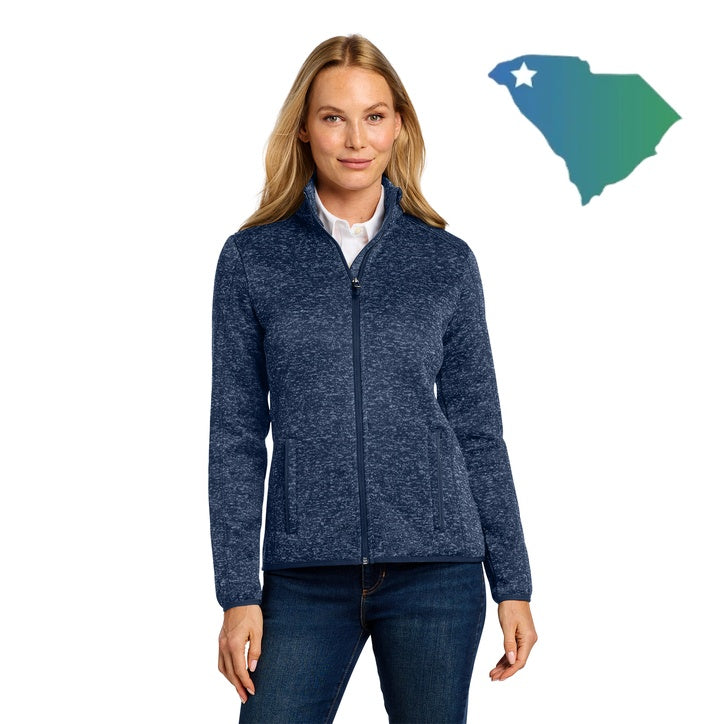 Port Authority (L232) Women's Sweater Fleece Jacket (UOMS)