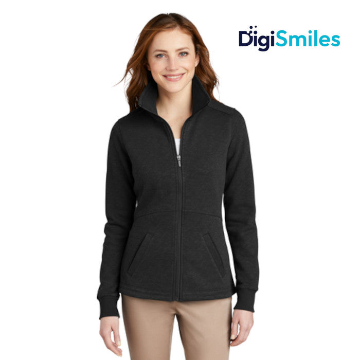 Port Authority (L293) Women's Slub Fleece Full-Zip Jacket (Digismiles)