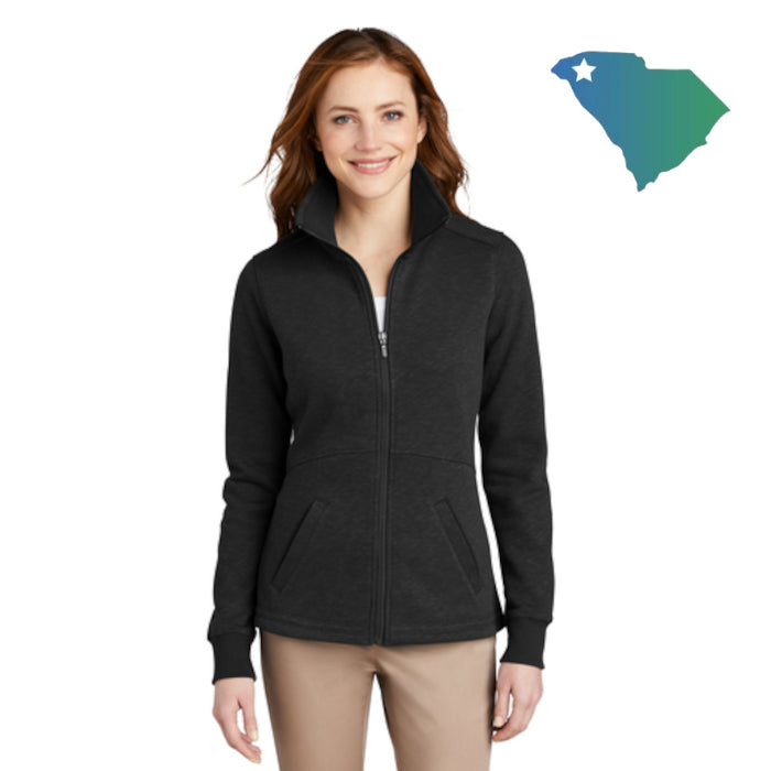 Port Authority (L293) Women's Slub Fleece Full-Zip Jacket (UOMS)