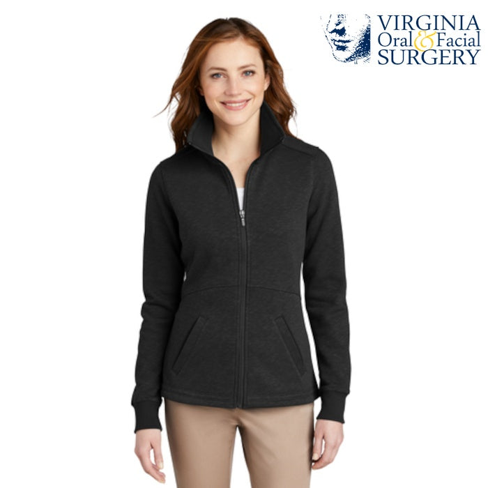 Port Authority (L293) Women's Slub Fleece Full-Zip Jacket (VOFS)