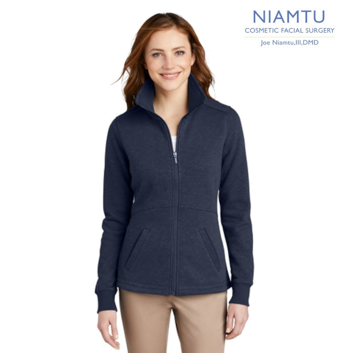 Port Authority (L293) Women's Slub Fleece Full-Zip Jacket (NIAMTU)