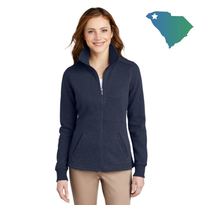 Port Authority (L293) Women's Slub Fleece Full-Zip Jacket (UOMS)