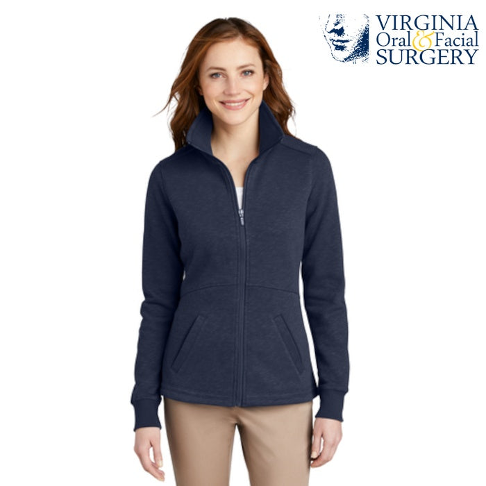 Port Authority (L293) Women's Slub Fleece Full-Zip Jacket (VOFS)