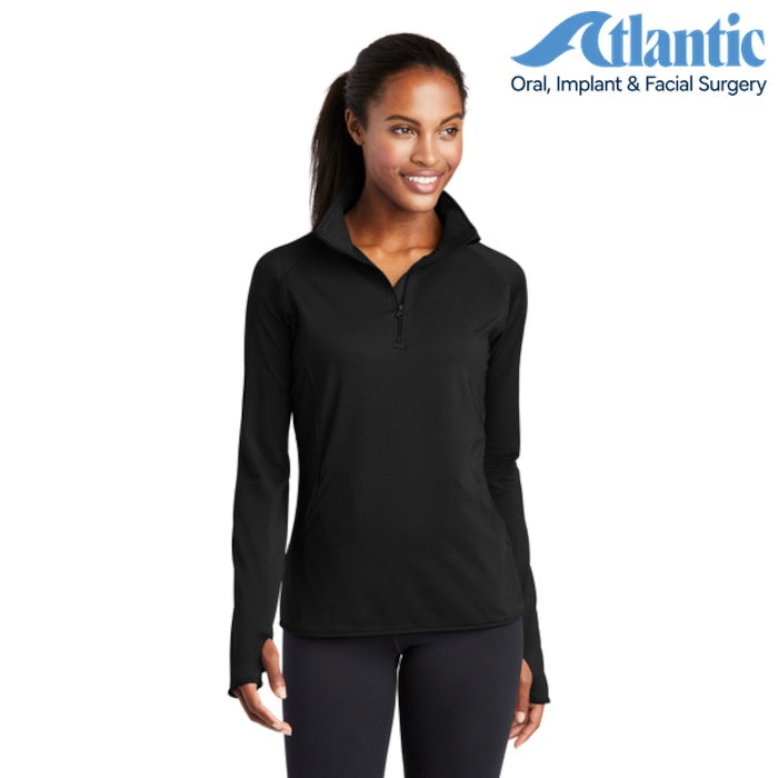 Sport-Tek (LST850) Women's Sport-Wick Stretch 1/4-Zip Pullover (Atlantic)