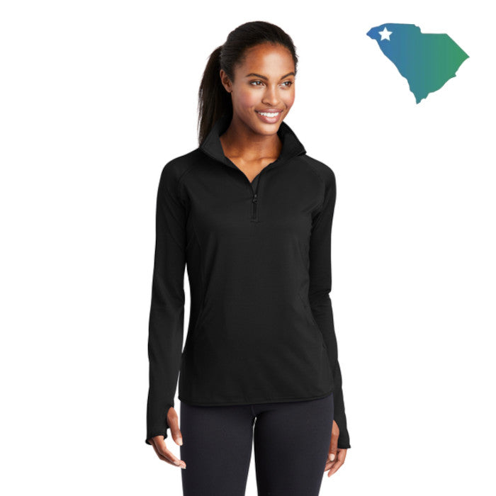 Sport-Tek (LST850) Women's Sport-Wick Stretch 1/4-Zip Pullover (UOMS)