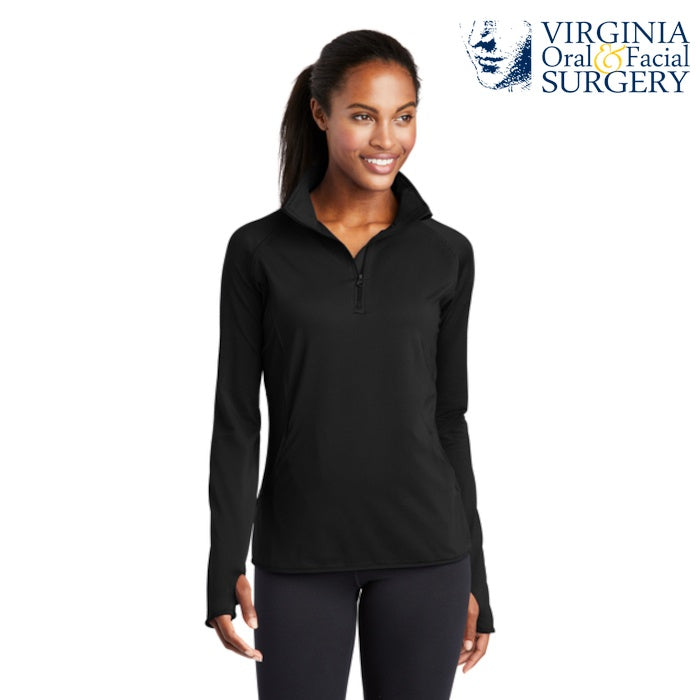 Sport-Tek (LST850) Women's Sport-Wick Stretch 1/4-Zip Pullover (VOFS)