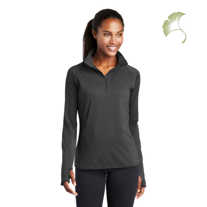 Sport-Tek (LST850) Women's Sport-Wick Stretch 1/4-Zip Pullover (AOFS)