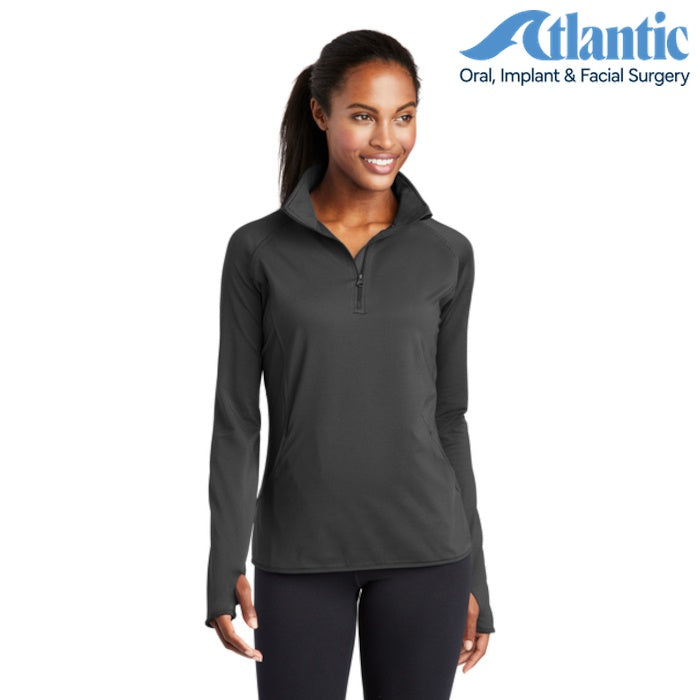 Sport-Tek (LST850) Women's Sport-Wick Stretch 1/4-Zip Pullover (Atlantic)