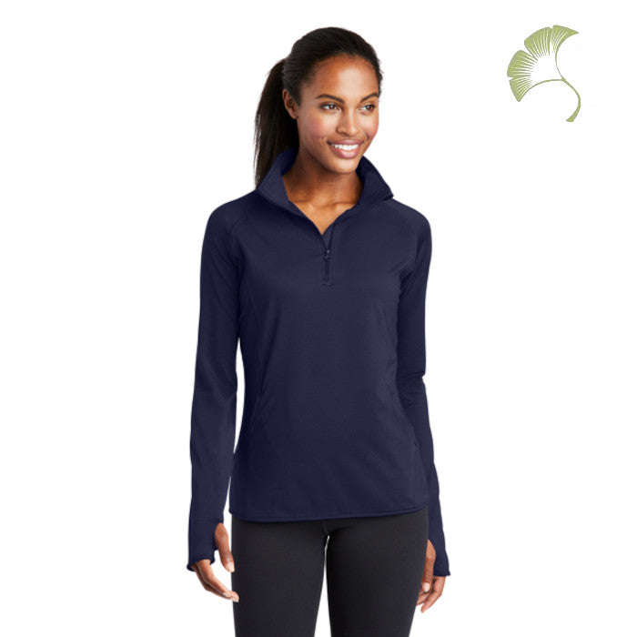Sport-Tek (LST850) Women's Sport-Wick Stretch 1/4-Zip Pullover (AOFS)