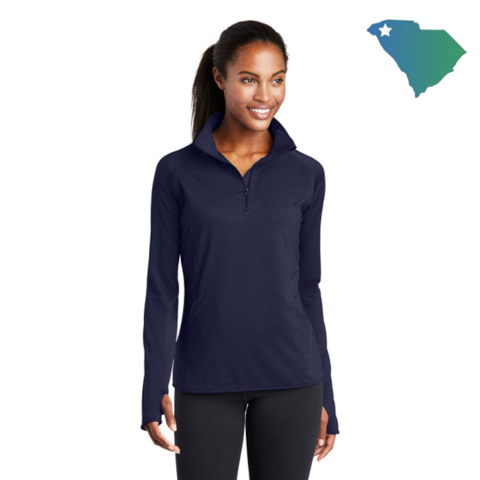 Sport-Tek (LST850) Women's Sport-Wick Stretch 1/4-Zip Pullover (UOMS)