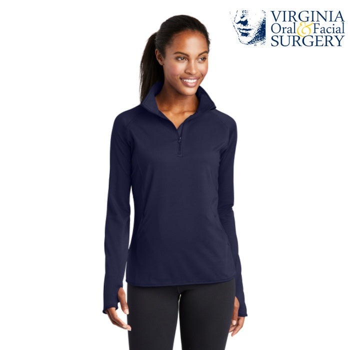 Sport-Tek (LST850) Women's Sport-Wick Stretch 1/4-Zip Pullover (VOFS)