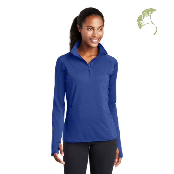 Sport-Tek (LST850) Women's Sport-Wick Stretch 1/4-Zip Pullover (AOFS)