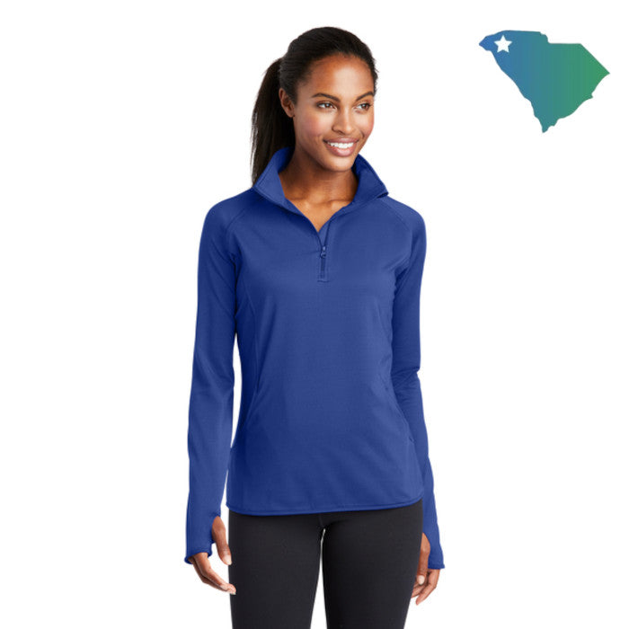 Sport-Tek (LST850) Women's Sport-Wick Stretch 1/4-Zip Pullover (UOMS)