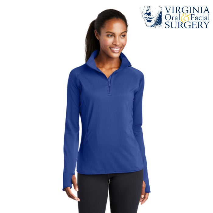 Sport-Tek (LST850) Women's Sport-Wick Stretch 1/4-Zip Pullover (VOFS)